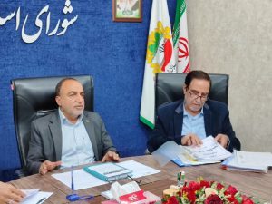 جلسه رسمی شورا شهر با موضوع اِلمان های شهری